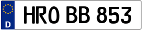 Truck License Plate